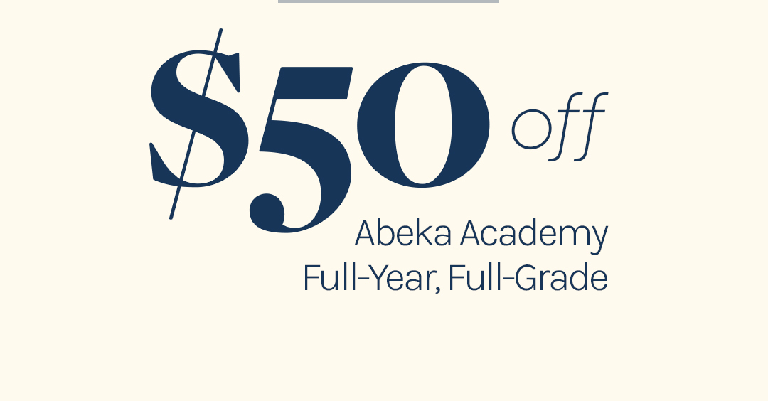 Last chance to save. Buy now and save! Abeka